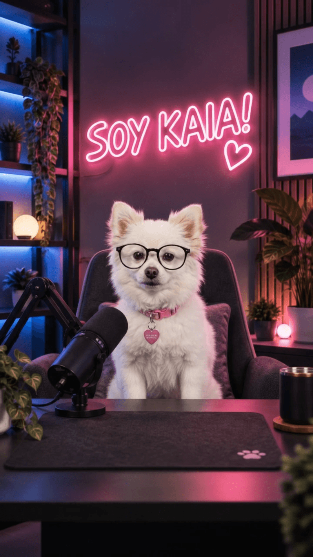 Kaia en su estudio