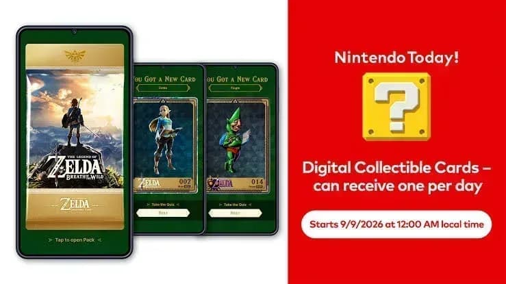 Las cartas digitales de Zelda llegan a Nintendo Today!