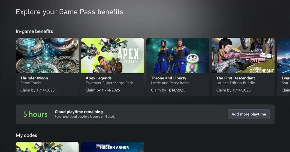Xbox pondrá límite mensual al juego en la nube de Game Pass desde noviembre