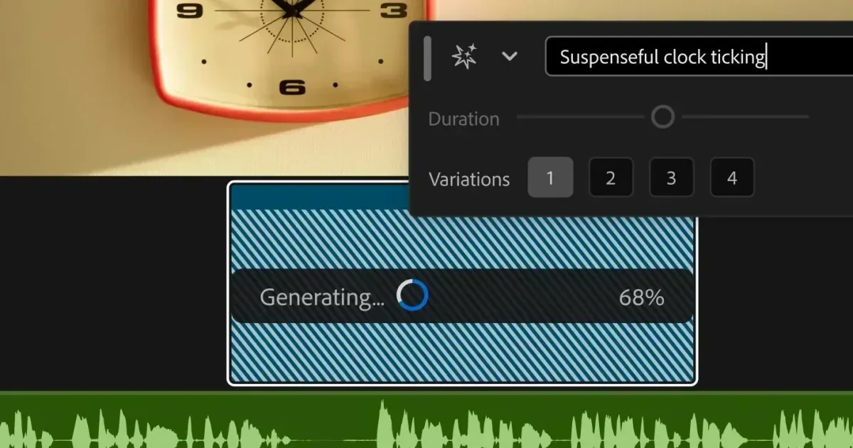 Adobe mete generación de video y sonido dentro de la línea de tiempo de Premiere