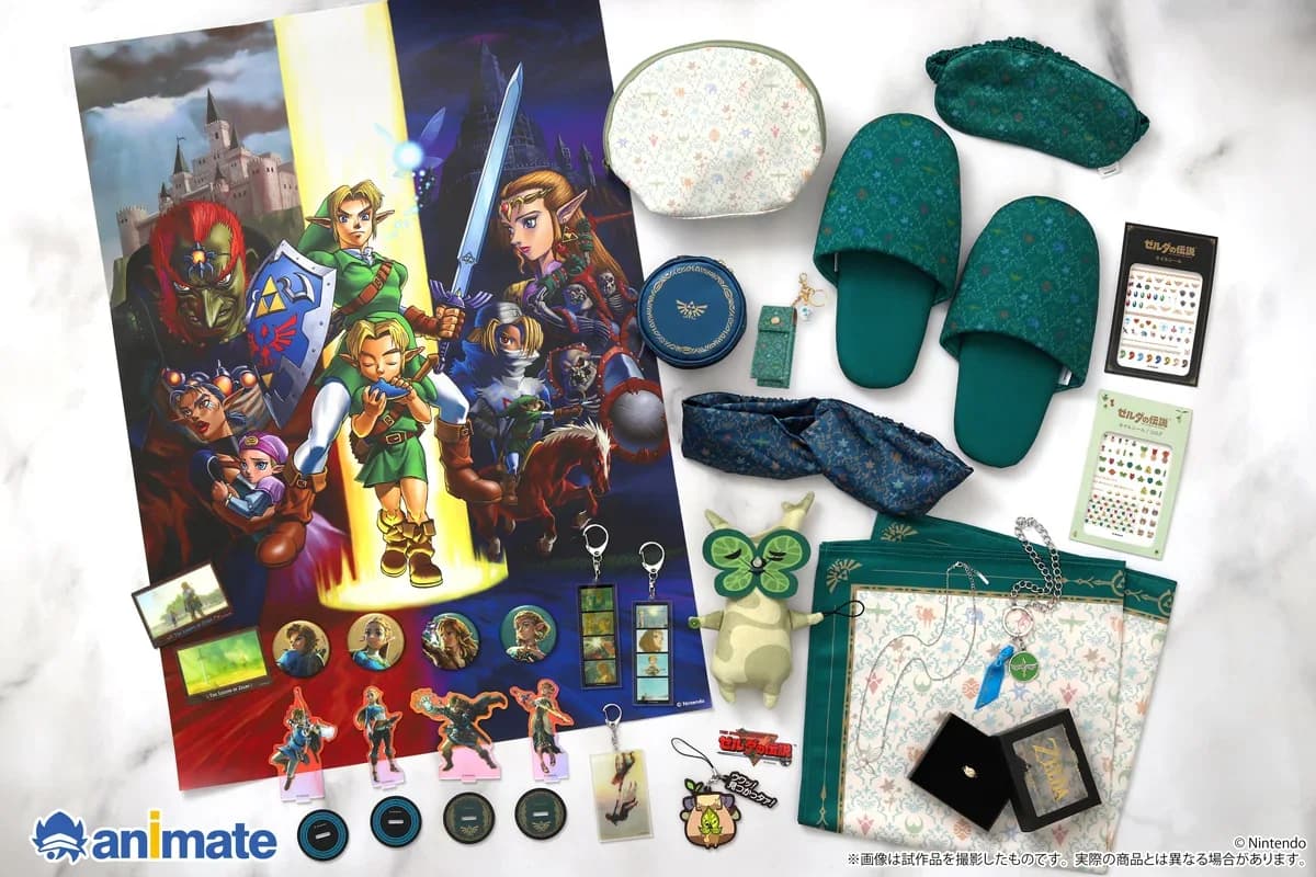 Nintendo lanzará cerca de 70 productos oficiales de The Legend of Zelda en tiendas Animate de todo Japón