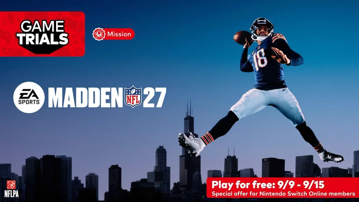 EA SPORTS Madden NFL 27 tuvo su Game Trial gratuito en Nintendo Switch 2